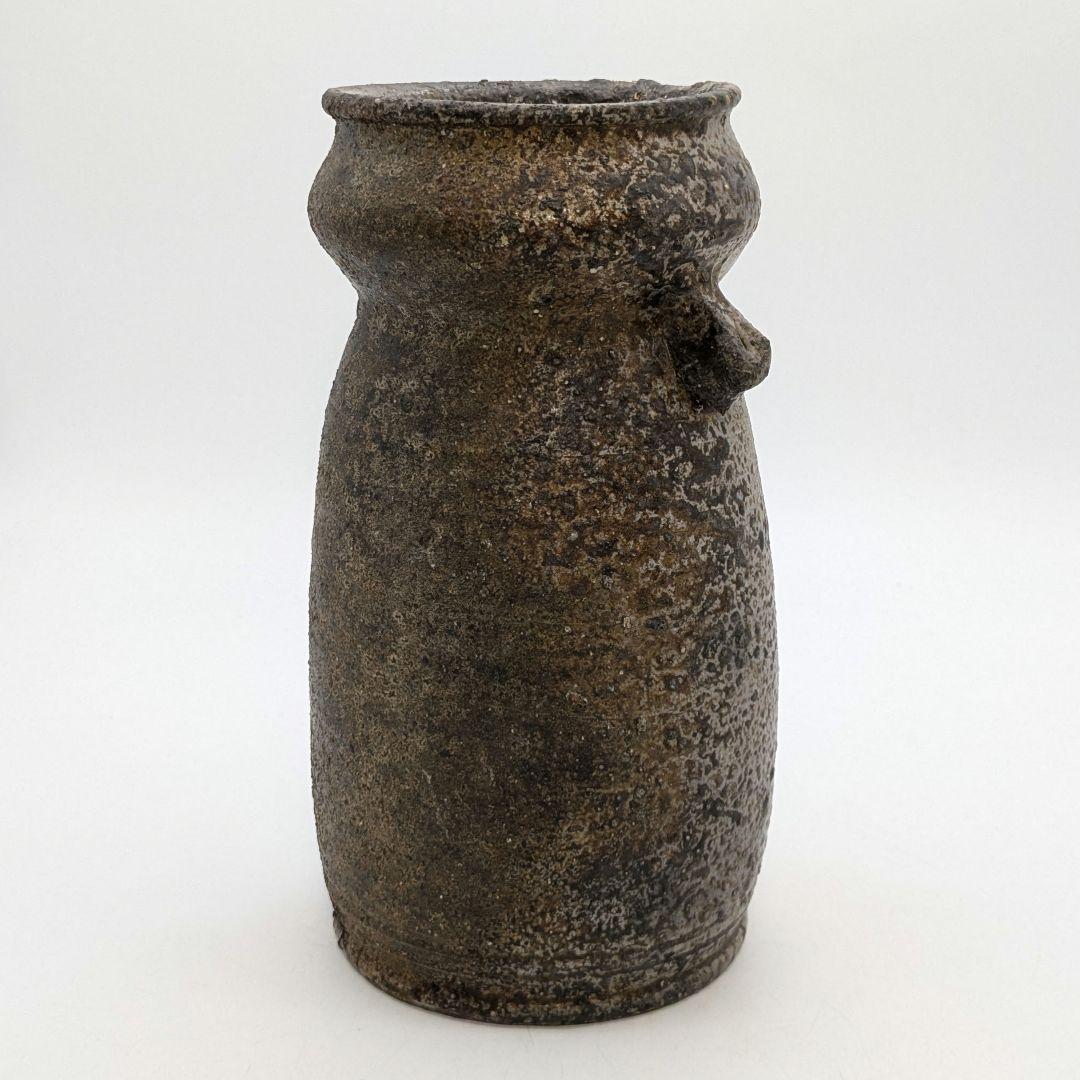 備前焼 窯変耳付花入 花瓶 花器 花生 フラワーベース 置物 華道具 茶道具