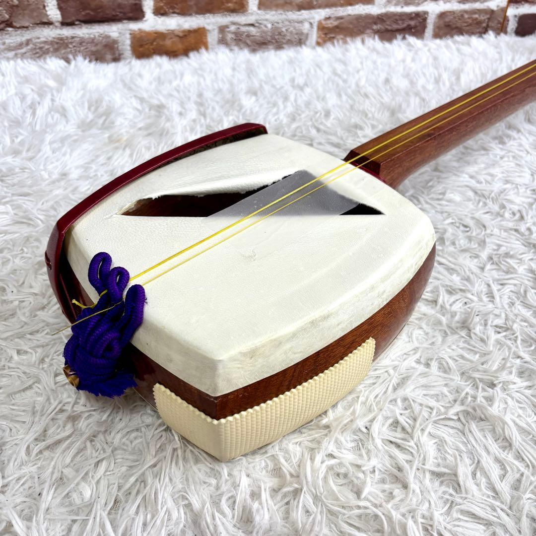 ✨美品✨津軽三味線 太棹 花梨 丸打ち胴　一本ホゾ　和楽器　ハードケース付き