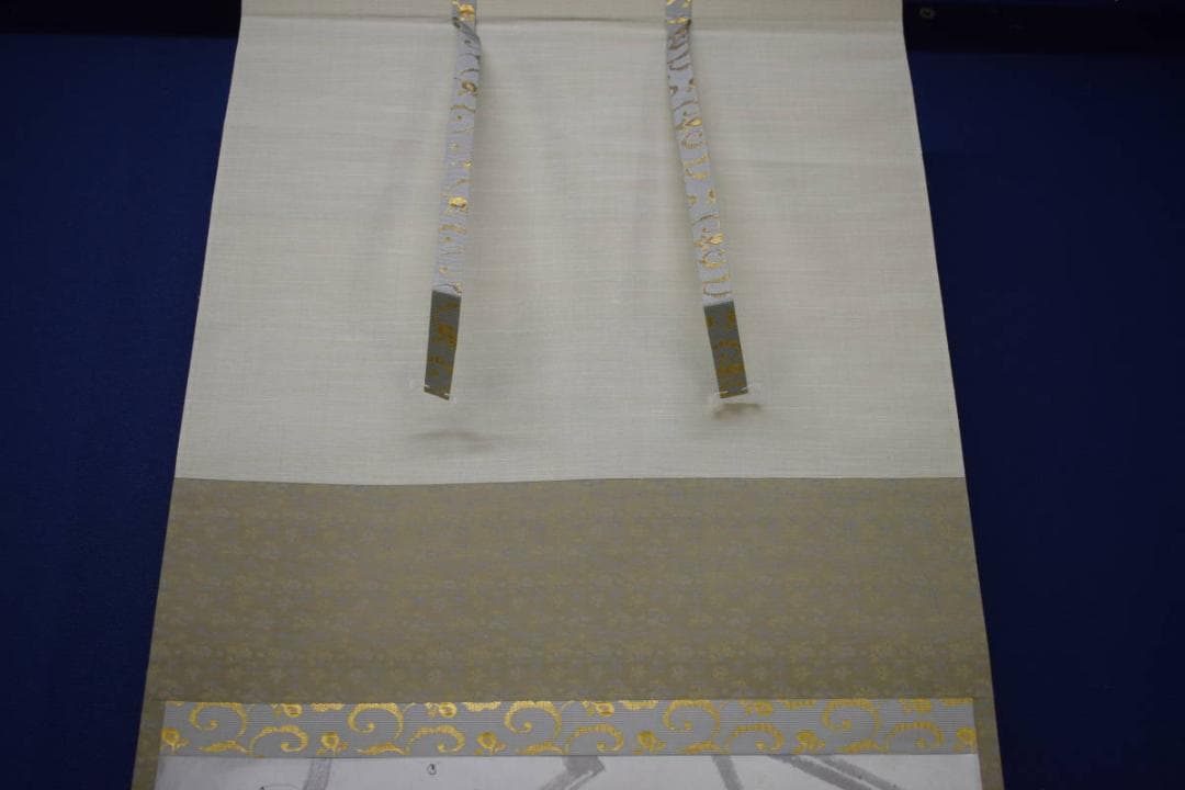 不詳/作者不明/ネズミ図/鼠/干支/子/横物/タトウ箱付/布袋屋掛軸HJ-481