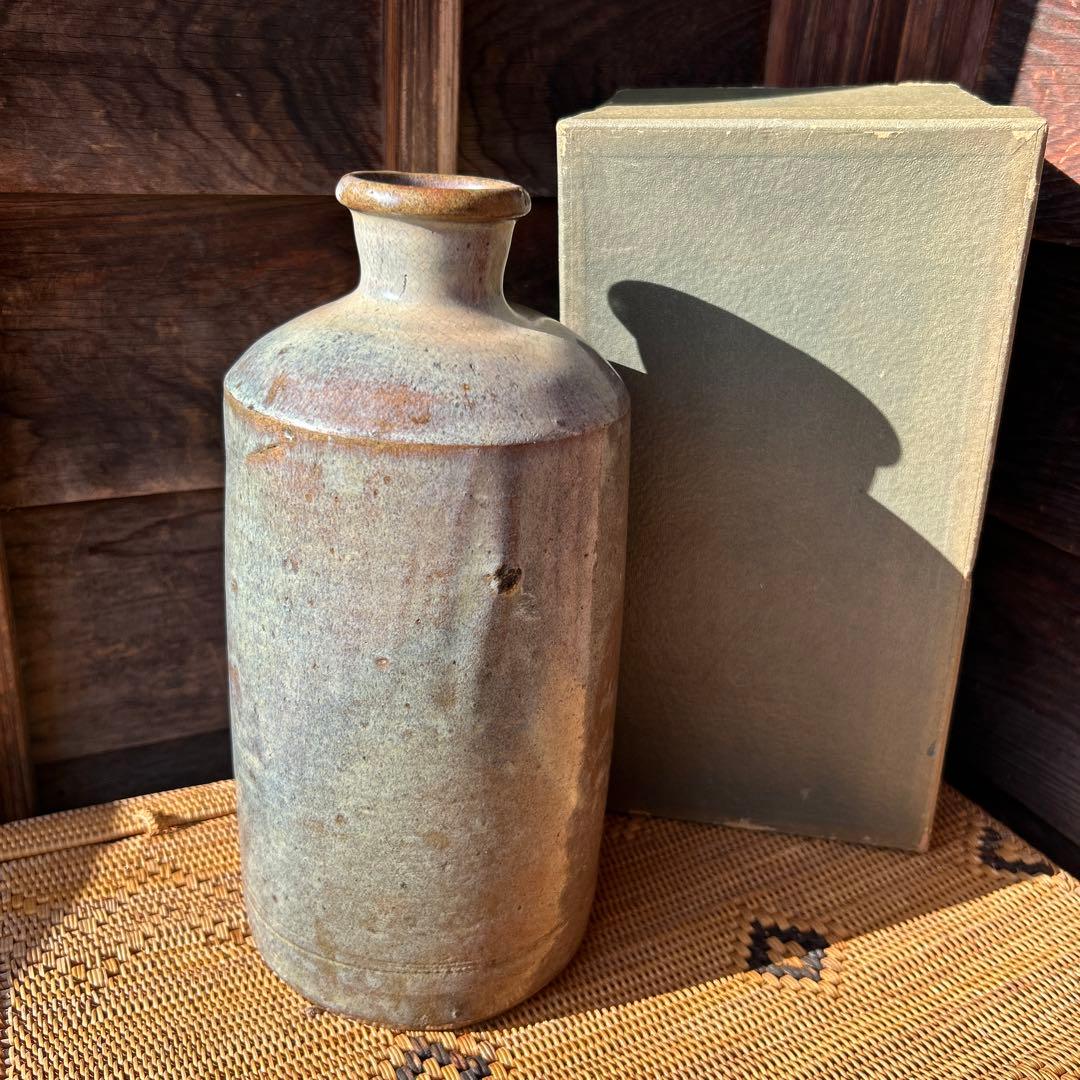 古美術 李朝 会寧 陶器 徳利とタグに記載あり