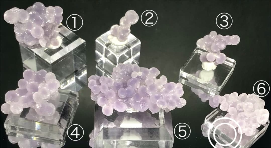 No.6 レア　ドゥルージー　グレープアゲート　グレープカルセドニー