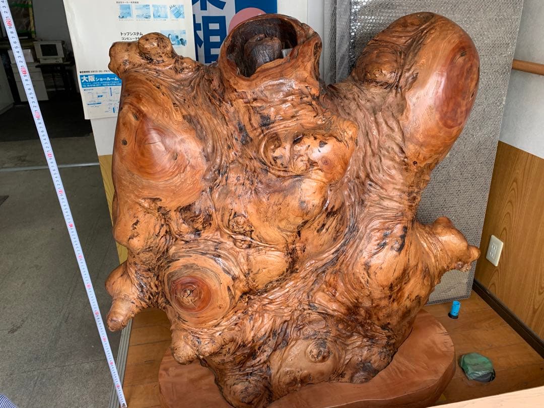 【巨木】骨董　天然木　置物