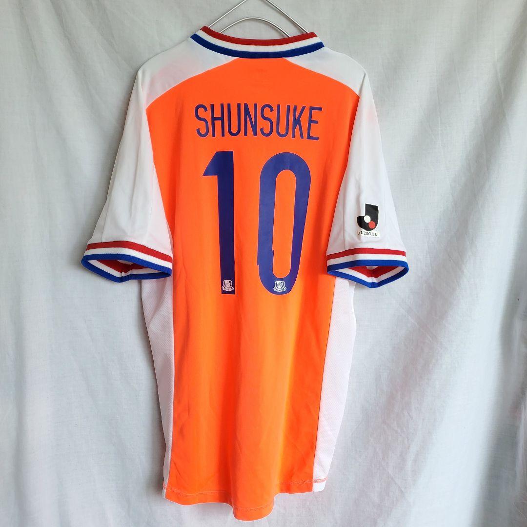 希少 横浜マリノス 中村俊輔 蛍光オレンジ ユニフォーム jリーグ アウェイ