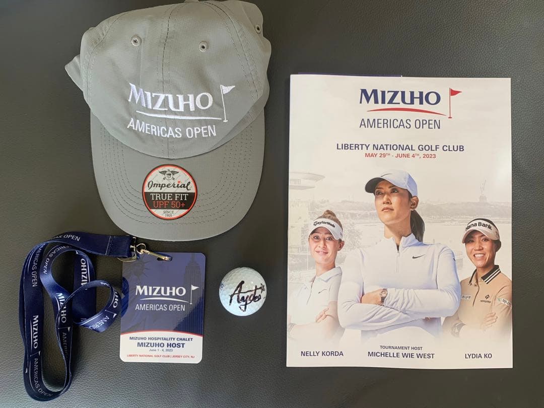 みずほアメリカオープン2023 古江彩佳直筆サイン入りボール　VIPパス