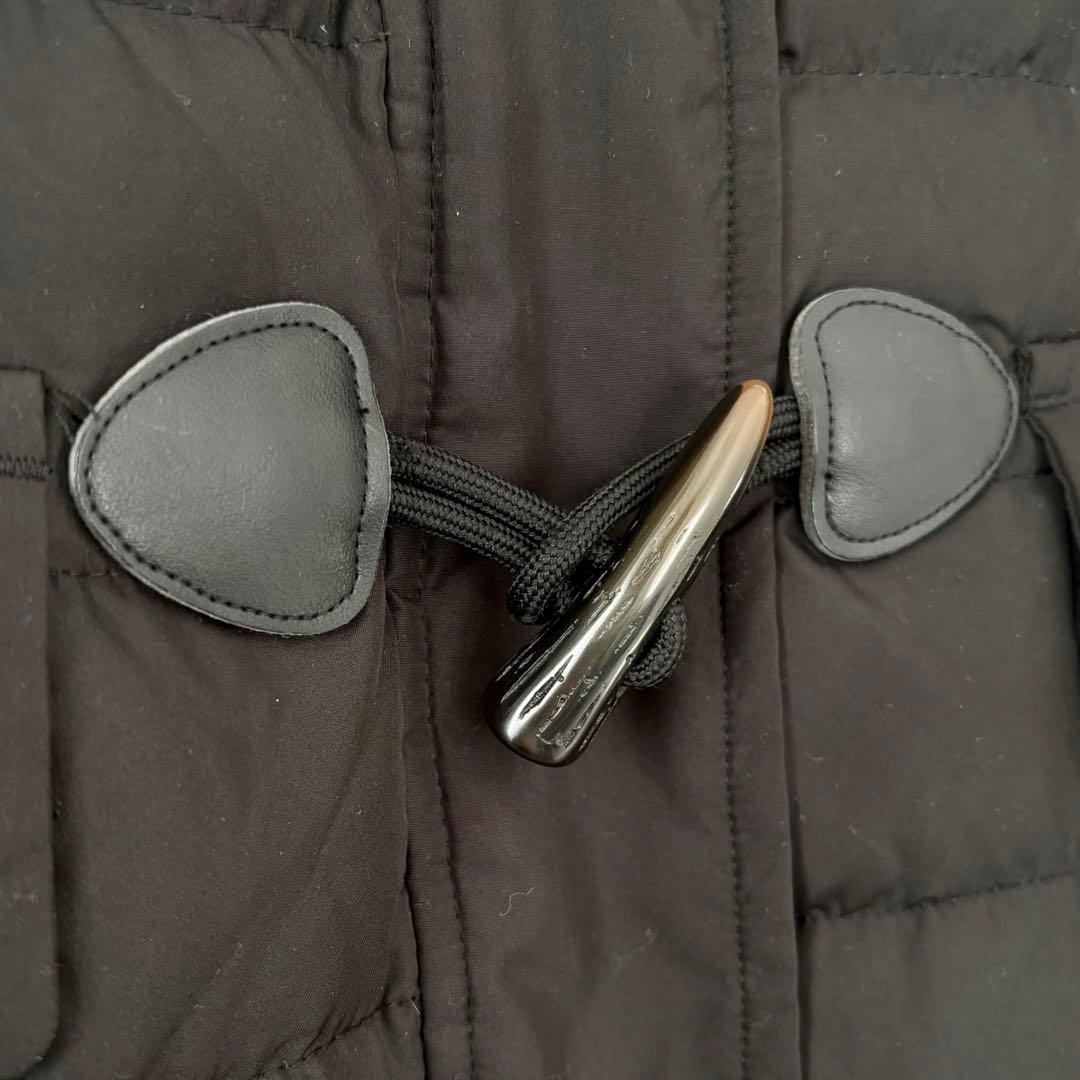 【美品】FILA GOLF ダッフルコート 黒S ダウン フェザー ロングコート