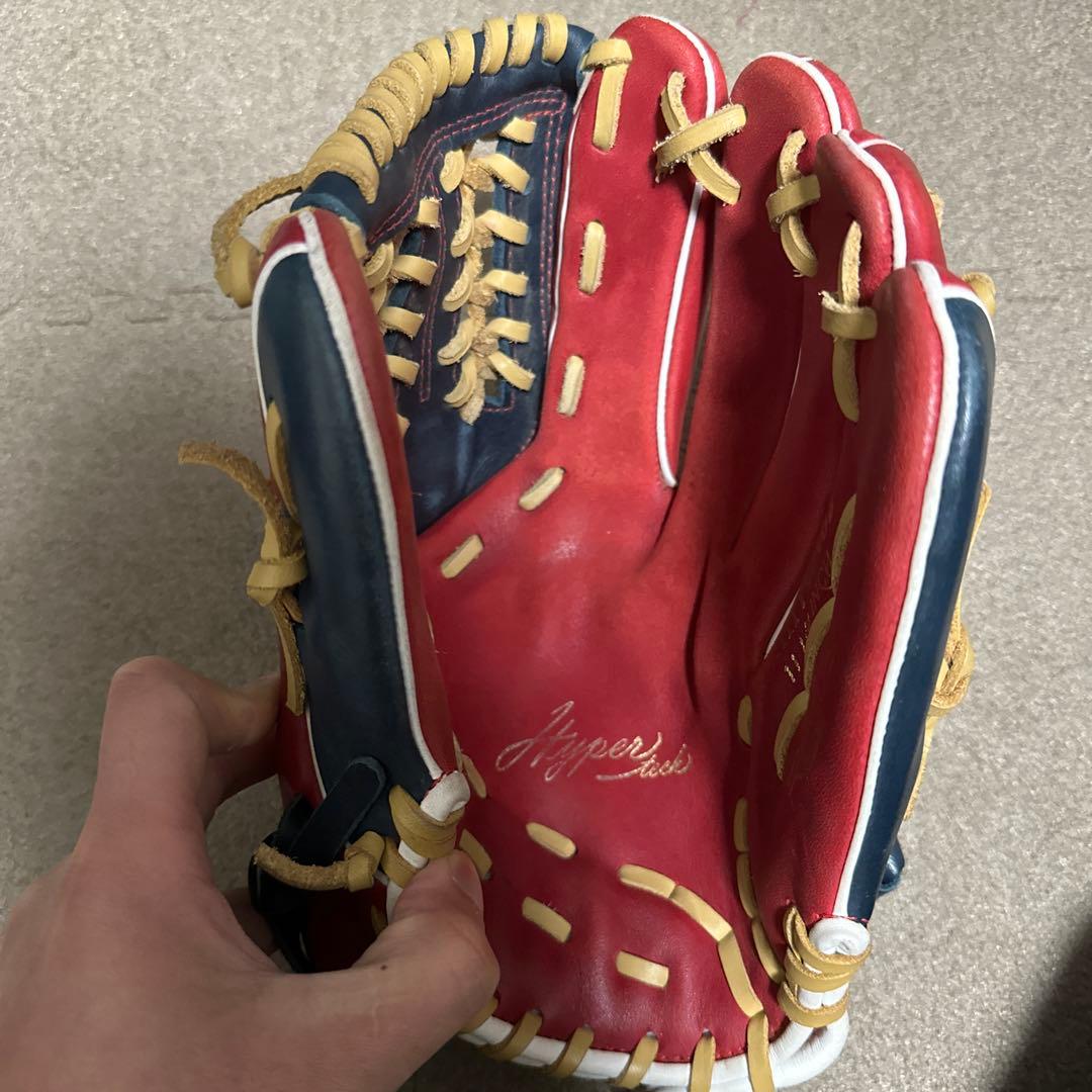 Rawlings Hyper 軟式グローブ レッド/ネイビー