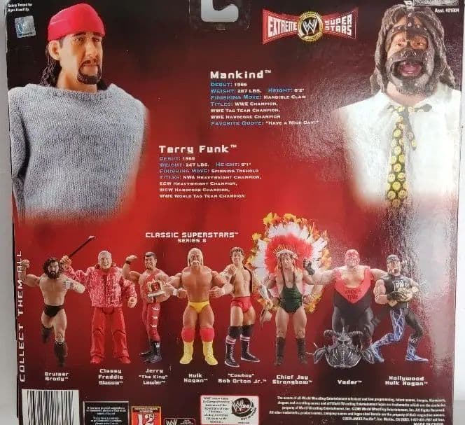 JAKKS社版　WWEプロレスフィギュア　テリーファンク&マンカインド