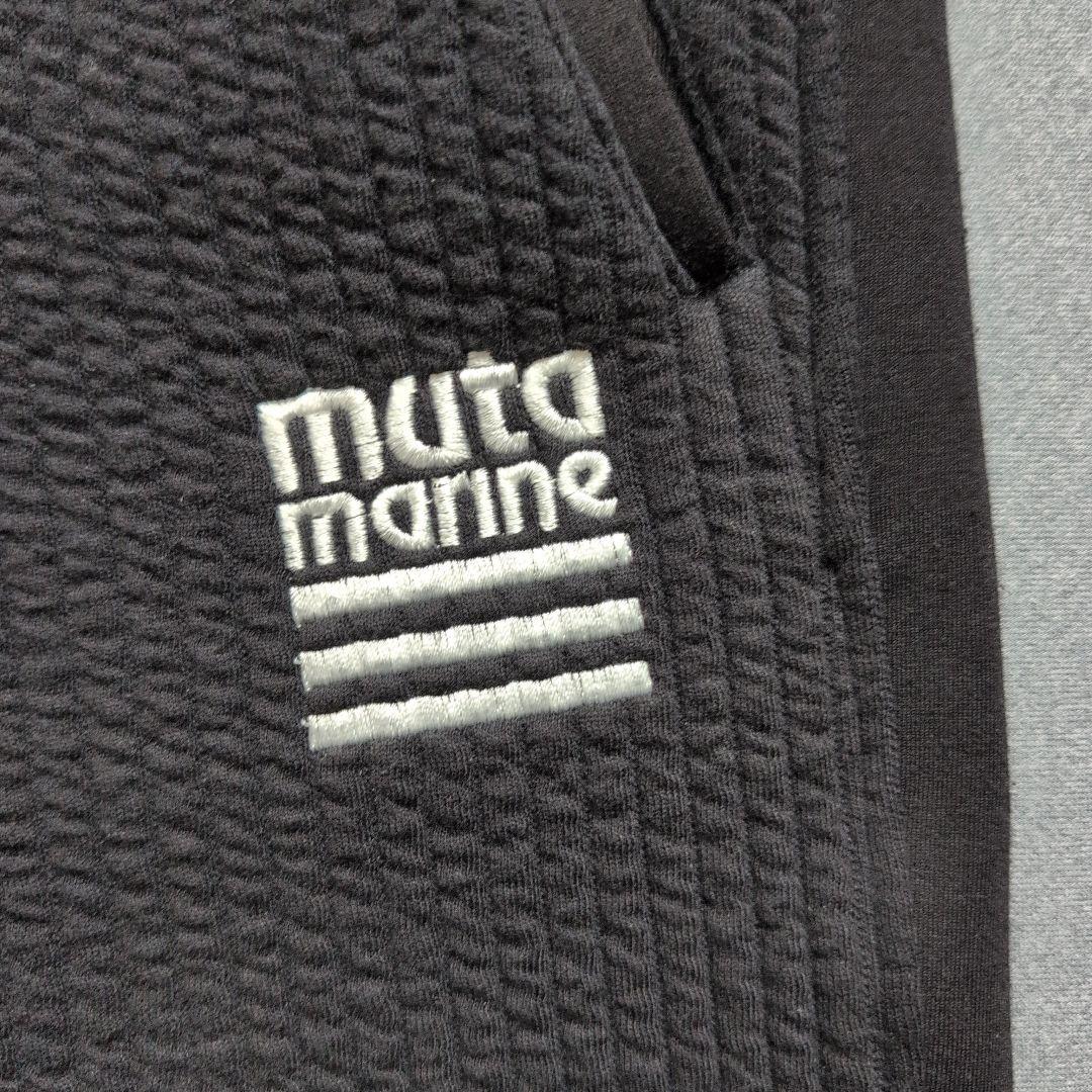 【未使用に近い】ムータマリンゴルフ　ストレッチ　切替しパンツ　M 黒