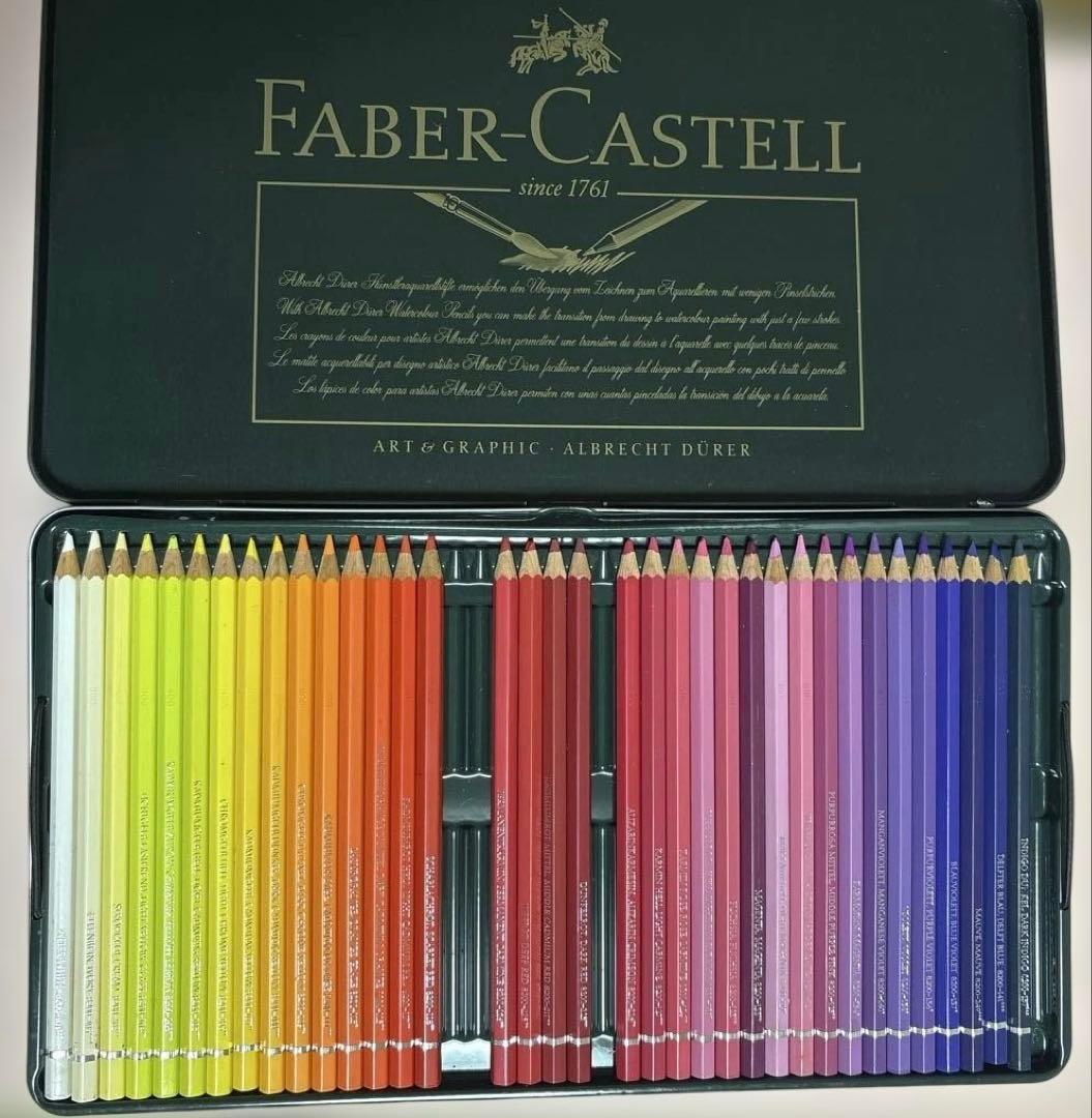 FABER-CASTELL 水彩色鉛筆109本セット缶入り