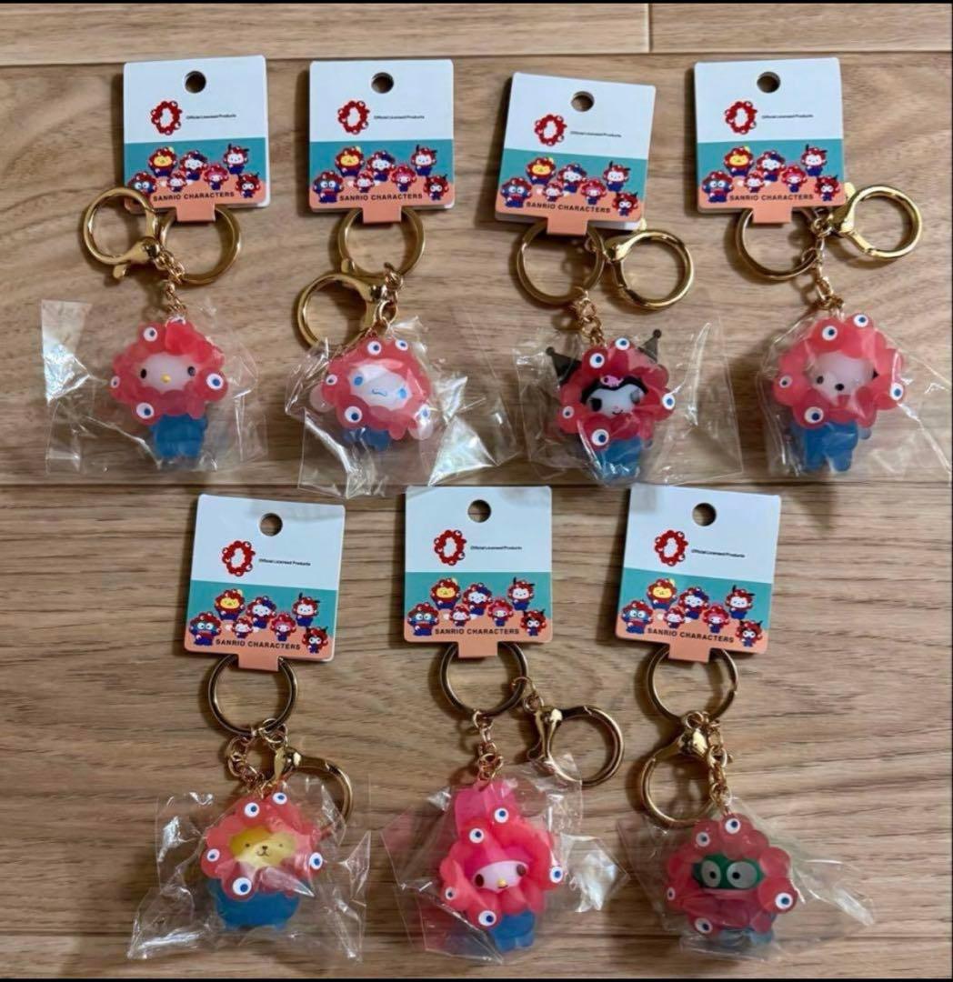 サンリオ ミャクミャク 立体マスコットクリアカラーキーホルダー コンプリート