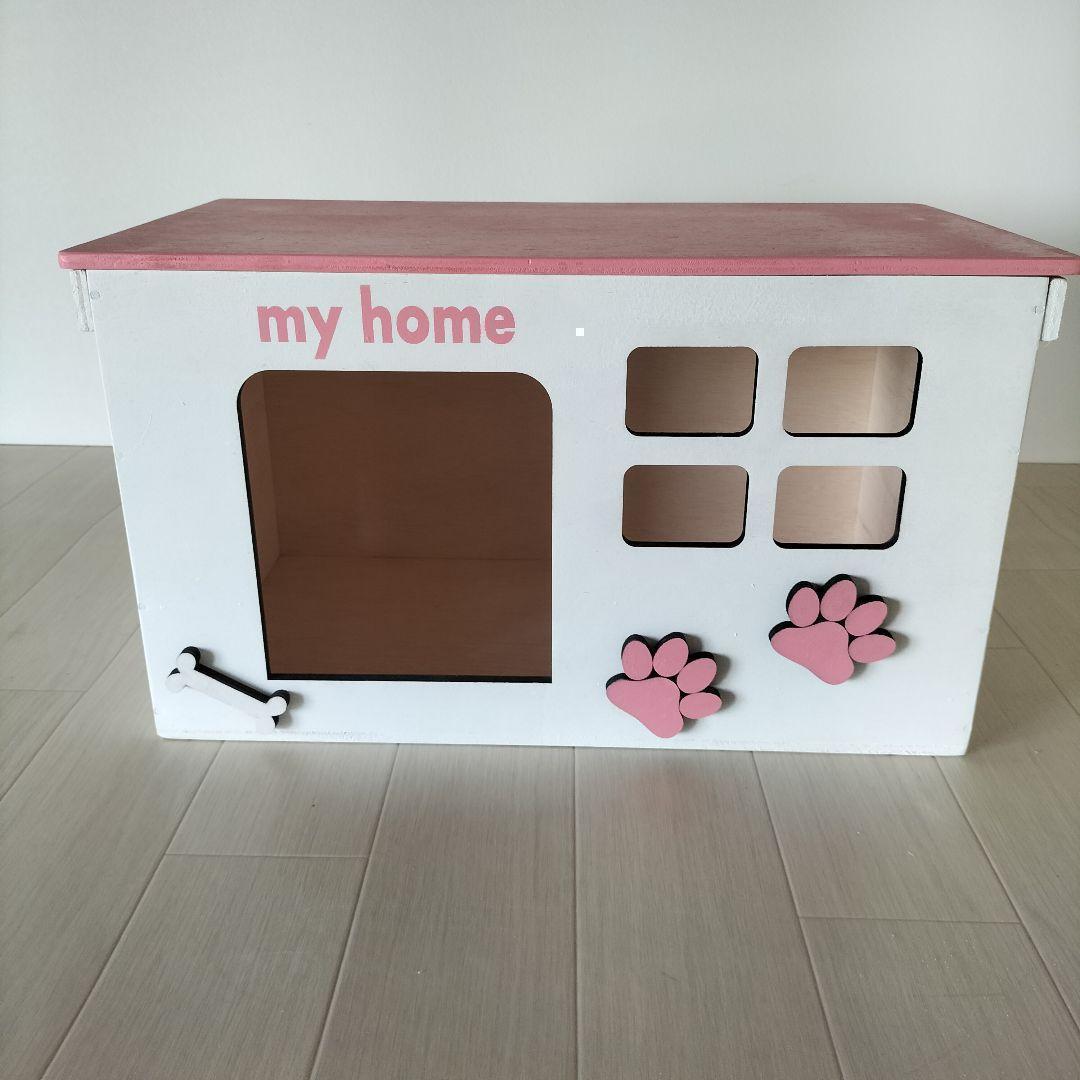 64《収納BOX》りんご箱 犬 おもちゃ箱 宅配 木製家具 インテリア 木箱