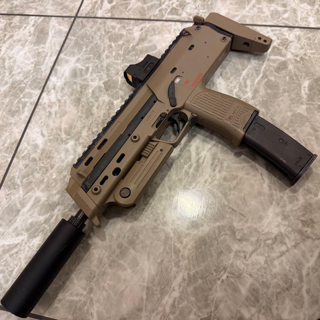 ［マガジン5本セット］東京マルイMP7A1 ガス TANカラー カスタム