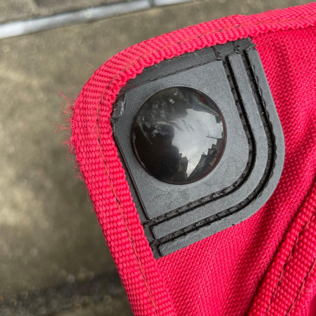 【発送不可。引き取り限定】Coleman 赤 キャリーカート 折りたたみ式