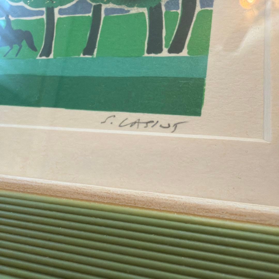 EA35/50 版画　リトグラフ　ラシス　直筆サイン有り　美品　希少枚数