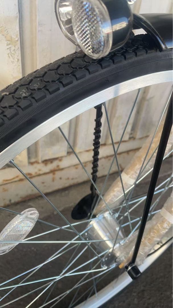 シティサイクル 折りたたみ自転車26ママチャリ シマノ６段変速カゴ鍵オートライト