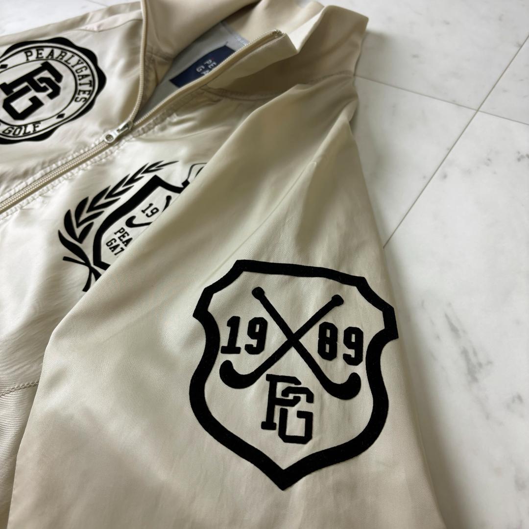 パーリーゲイツ 5 蓄熱 ジップジャケット ベージュ ゴールド ゴルフウェア