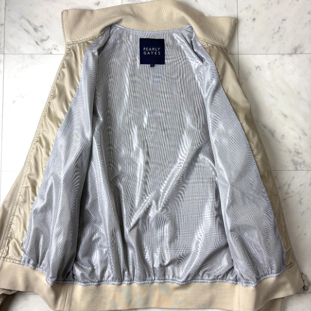 パーリーゲイツ 5 蓄熱 ジップジャケット ベージュ ゴールド ゴルフウェア