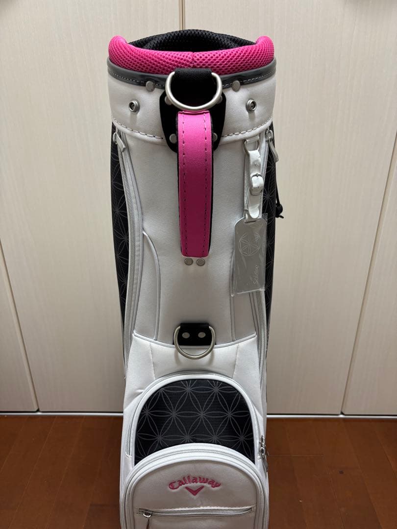 Callaway Solaire キャディバッグ ホワイト/ピンク/ブラック
