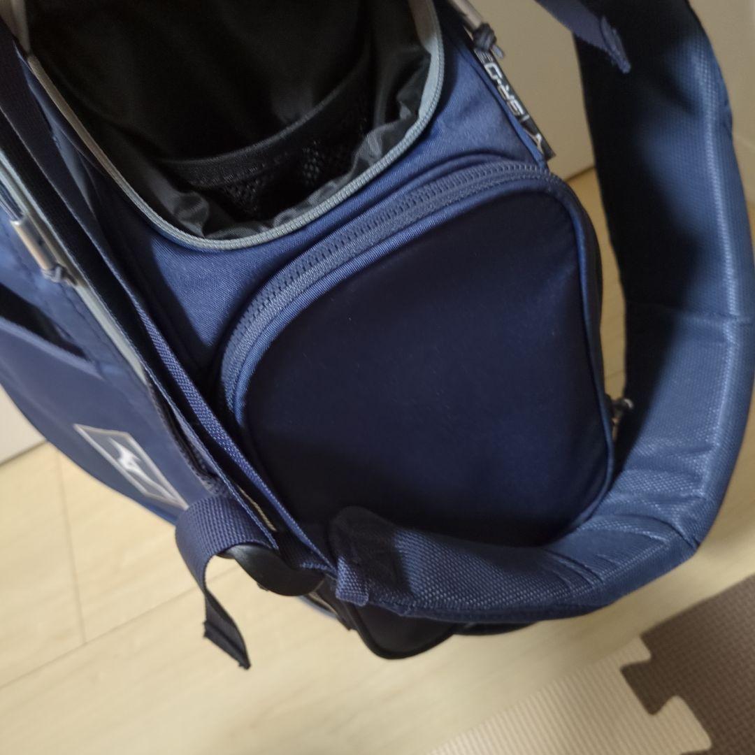 美品　スタンドタイプ　キャディバック　ミズノ　ネイビー