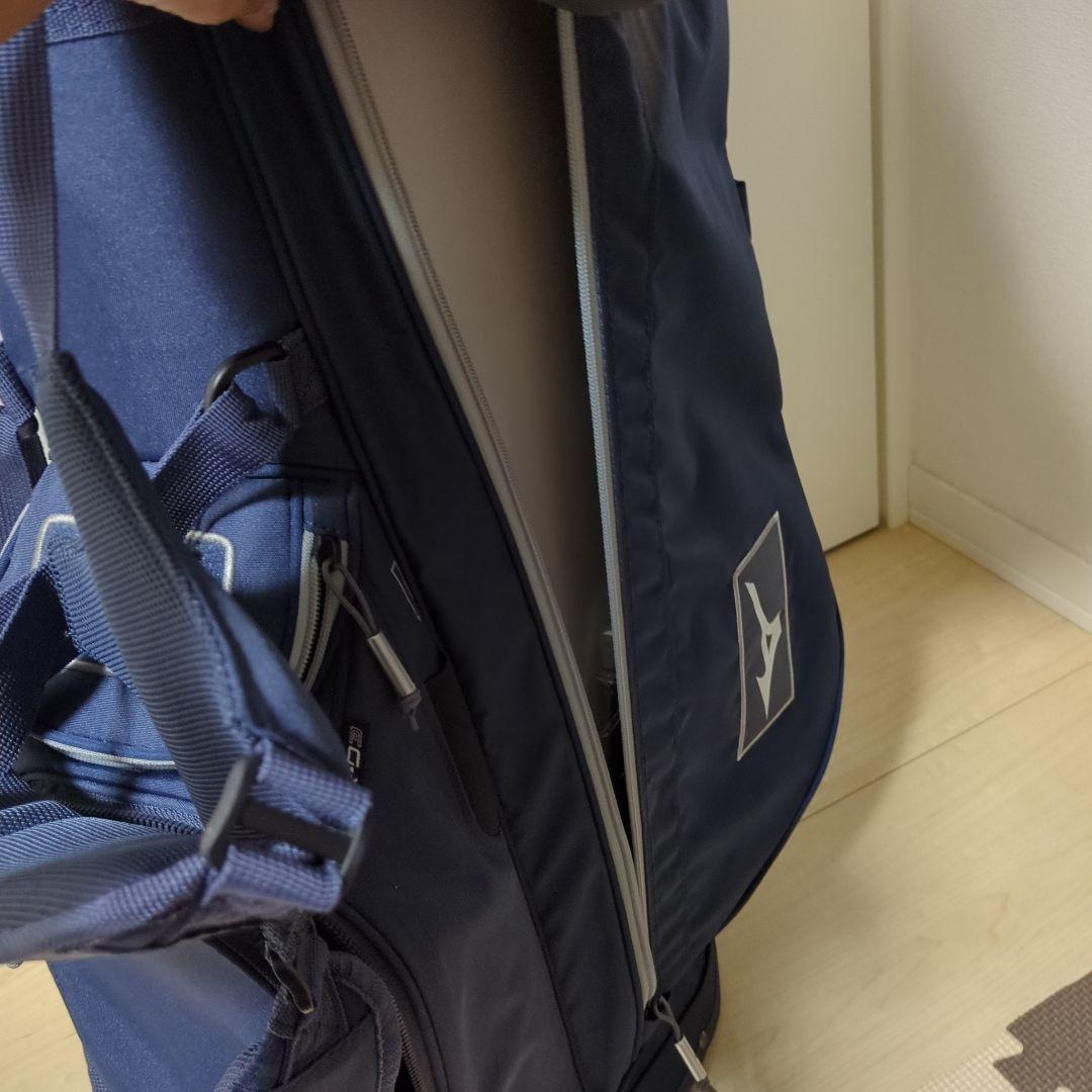 美品　スタンドタイプ　キャディバック　ミズノ　ネイビー