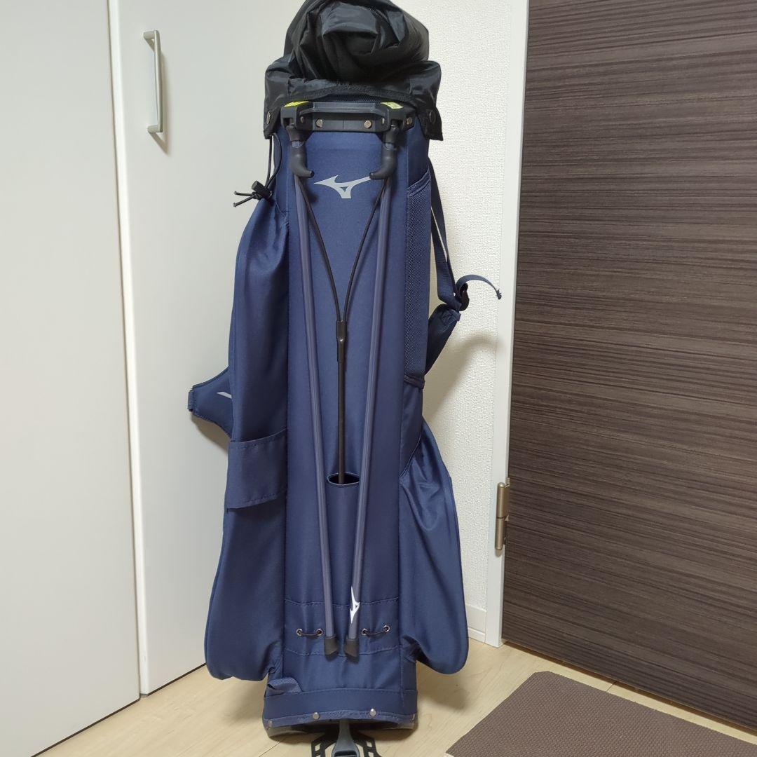 美品　スタンドタイプ　キャディバック　ミズノ　ネイビー