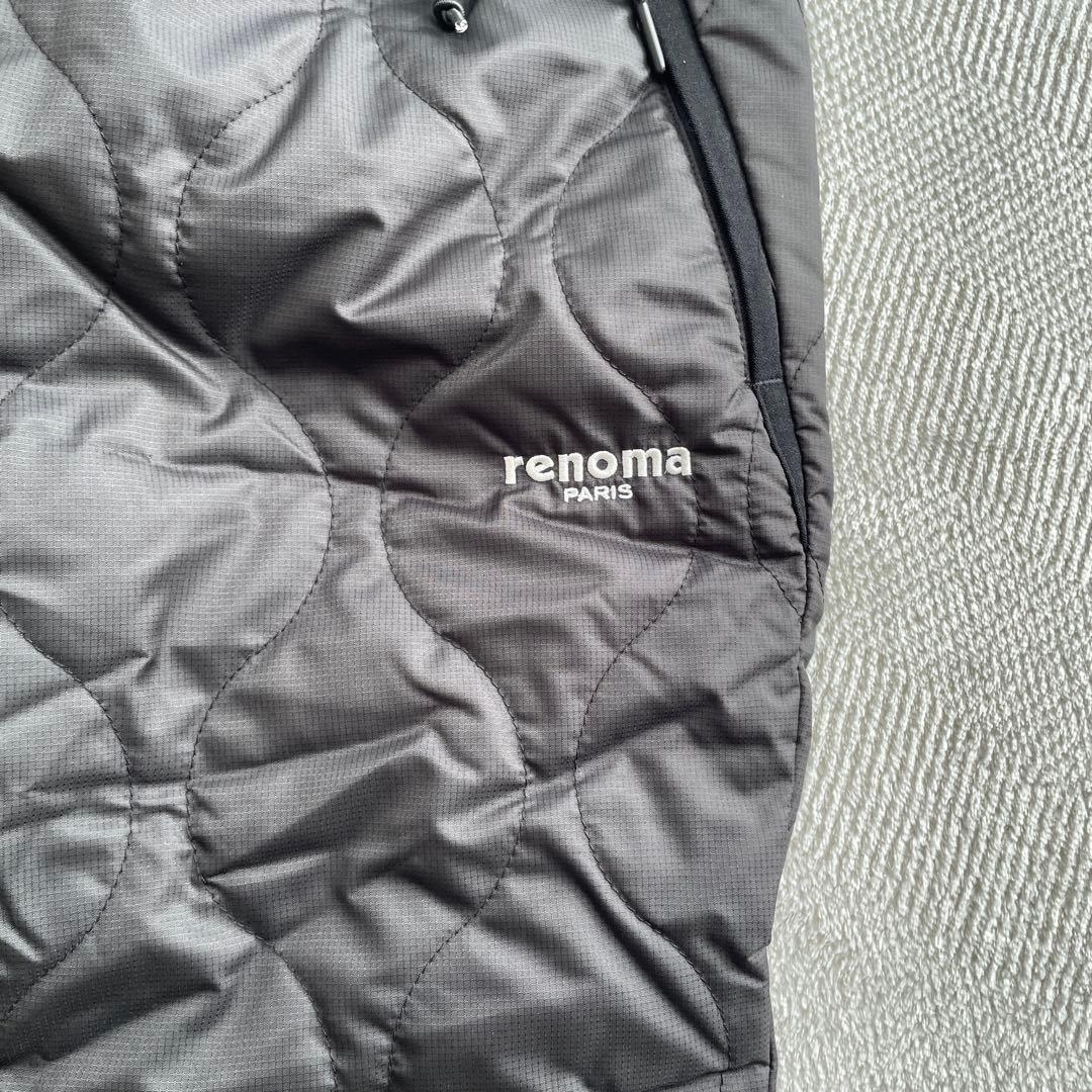renoma キルティングパンツ 黒 新規タグ付き