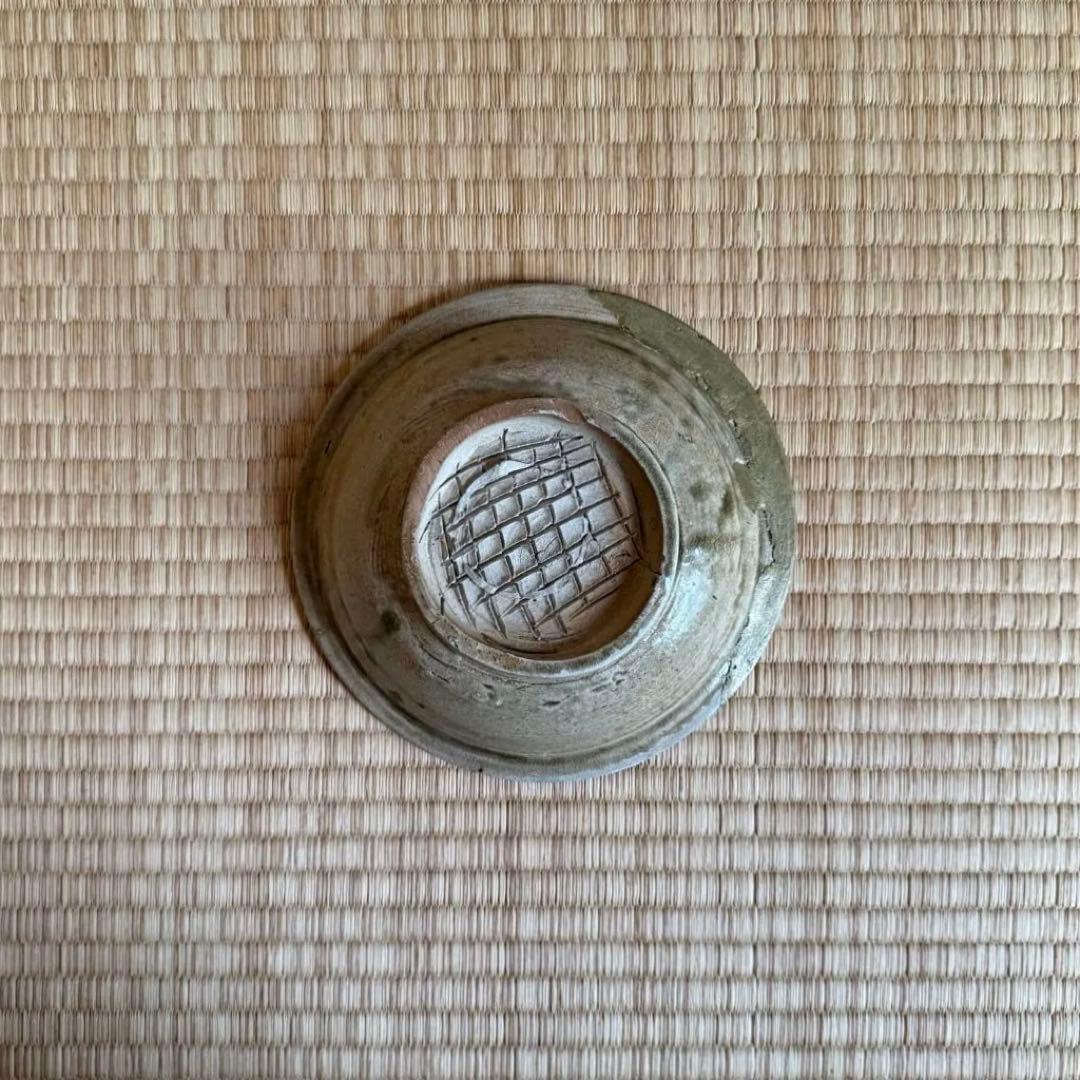 古瀬戸 高台おろし皿 卸皿 中皿 鎌倉時代 灰釉 山茶碗 陶片 古美術 骨董