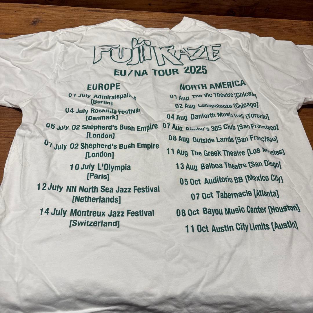 FUJII KAZE EU/NA TOUR 2025 Tシャツ