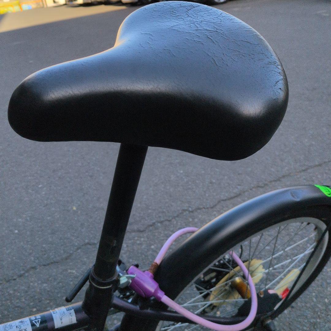 【引き取り限定】SHIMANO折りたたみ自転車 20インチ パープル ギア6段階