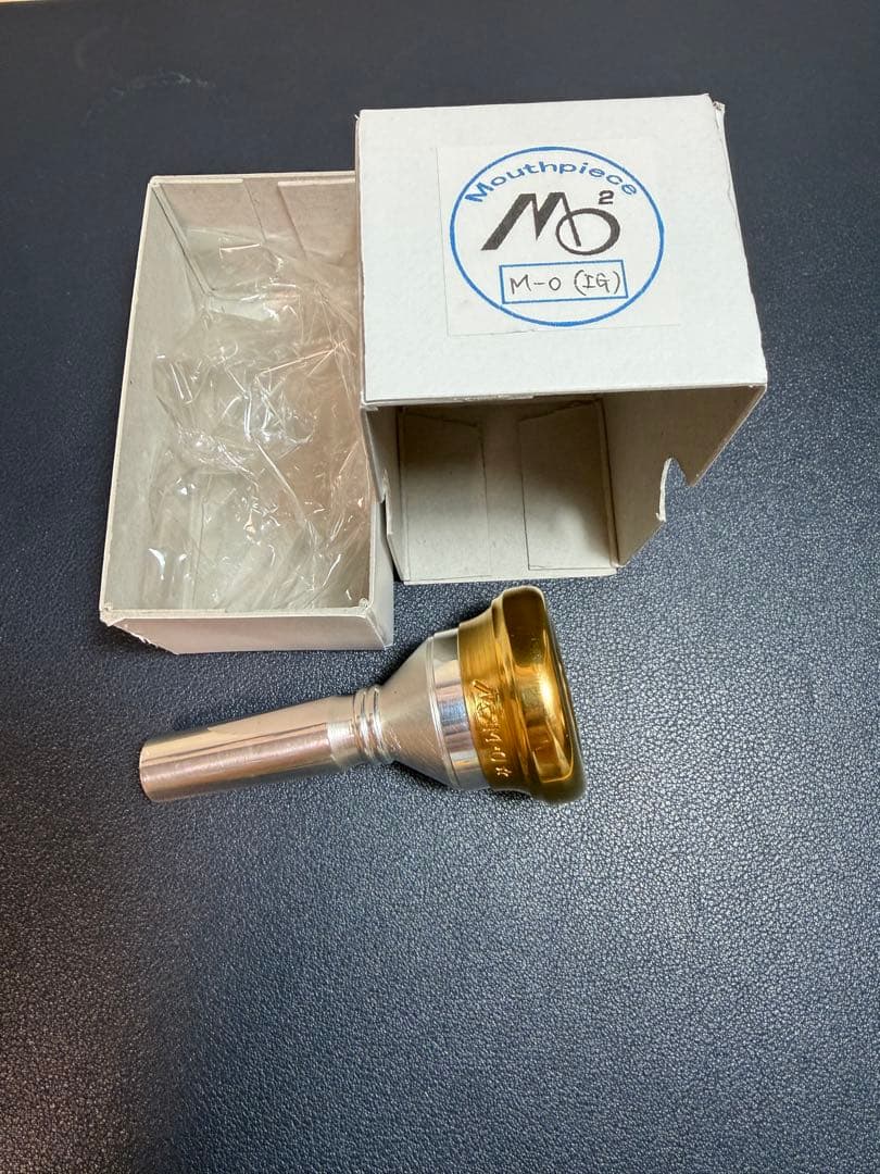 ユーフォニアム　マウスピース　ブラスラボモモ　M-0 インナーゴールド