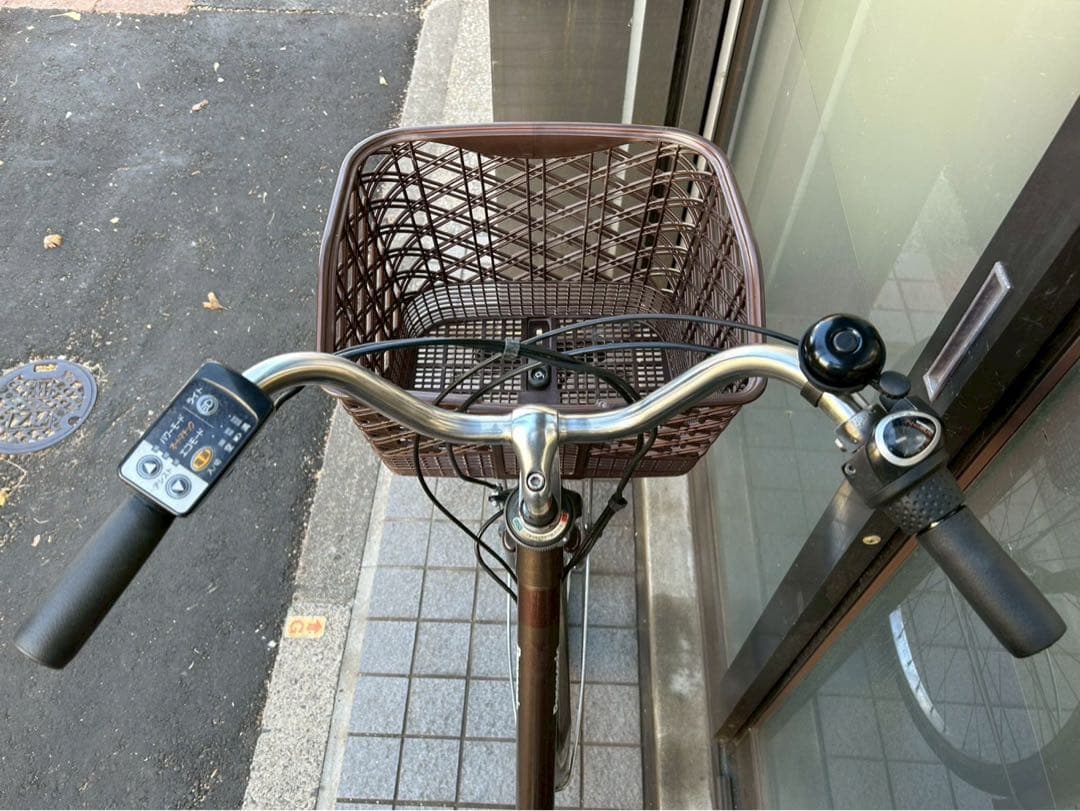 中古電動自転車 パナソニック ビビTX 26インチ　ブラウン 横浜№3354