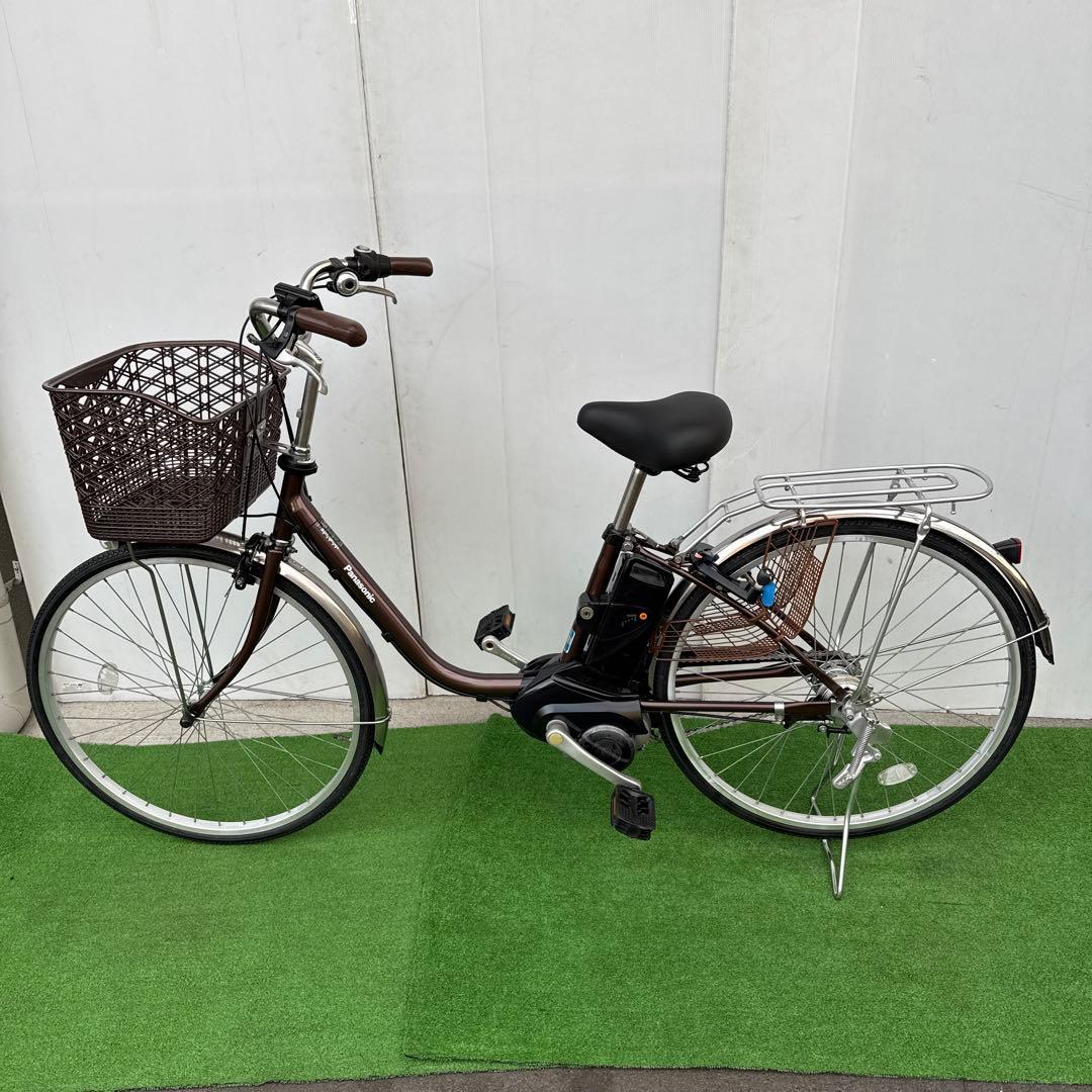 Panasonicパナソニック電動アシスト自転車26インチ8.9Ahブラウン美品