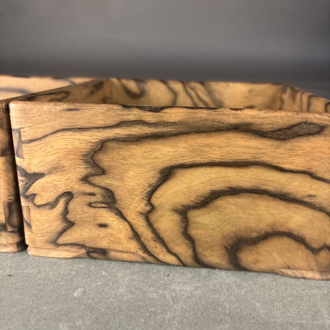 黒柿　煙草盆　２点