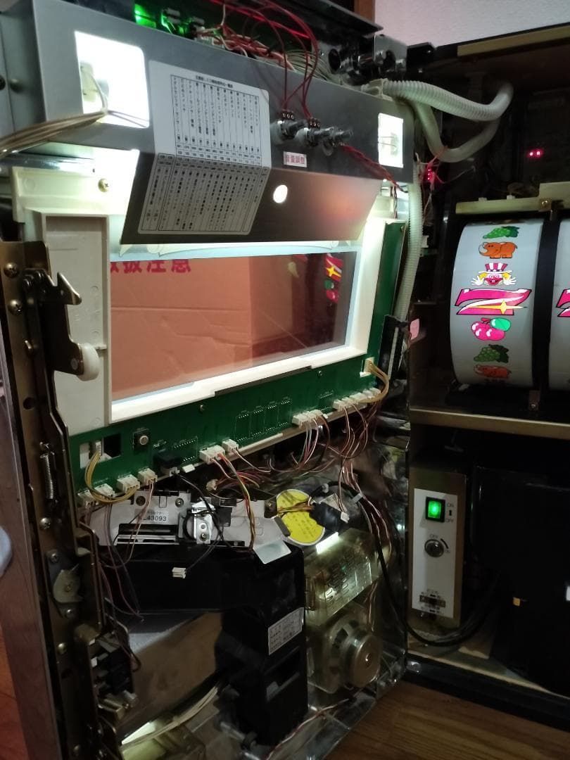 【パチスロ実機】北電子★『初代』ジャグラーガール【不要機付】４号機・レア