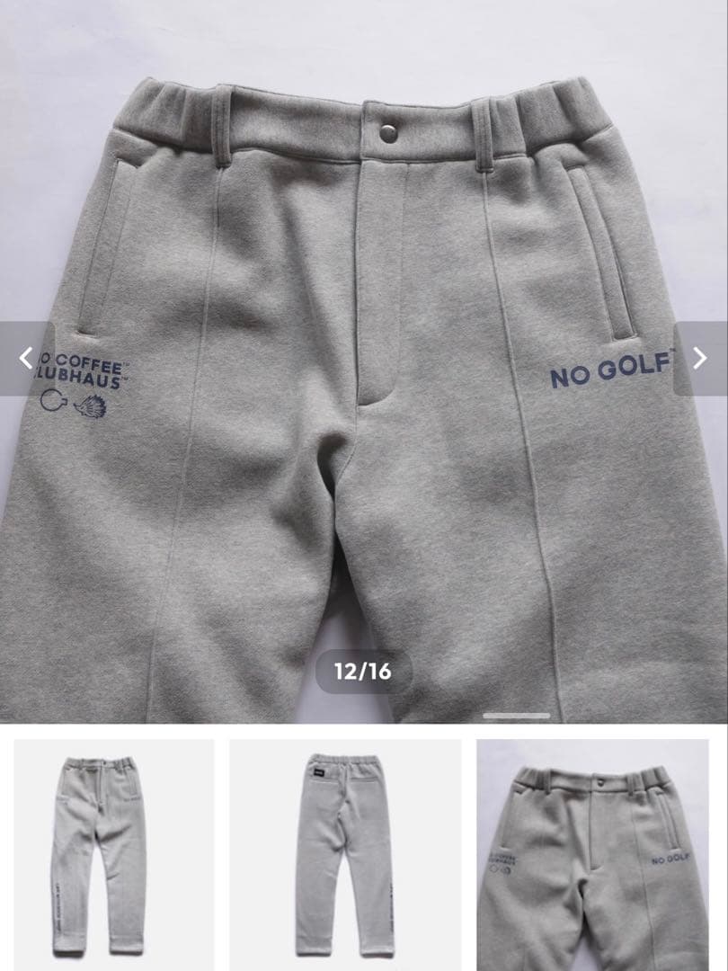 NO COFFEE × CLUBHAUS \"NO GOLF\"ゴルフパンツ