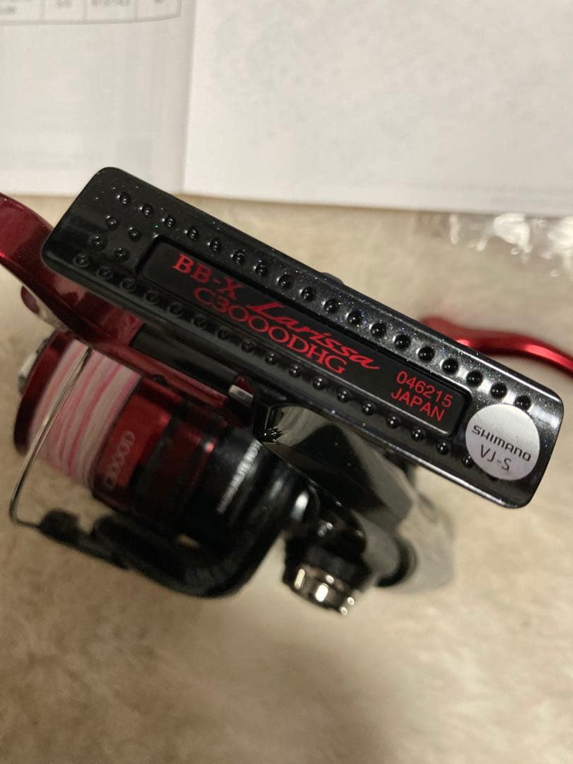 スピニングリール C3000 シマノ　ラリッサ　レバーブレーキ付き