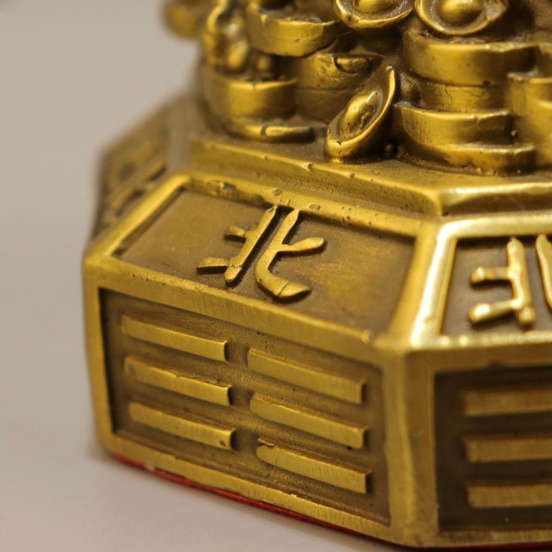 銅器 八卦麒麟振り子陣 運財麒麟 陣福禄麒麟 風水 家住宅 工芸品置物