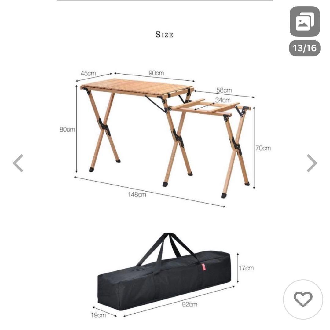 ウッドロールテーブル バーナーテーブル