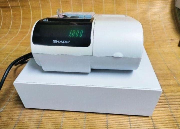 シャープレジスター　XE-A20　店名設定無料ロゴ可能機種　202555