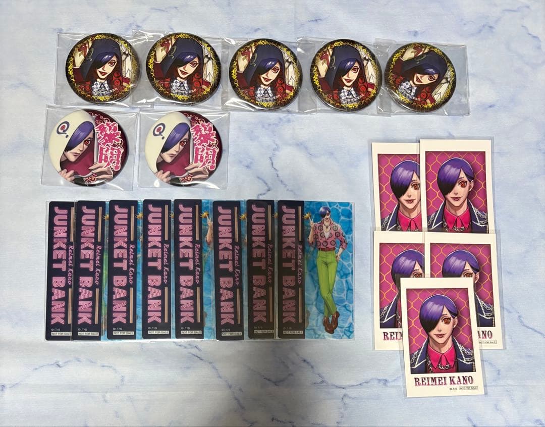 ジャンケットバンク 缶バッジ 特典 叶黎明 メディコス サマーパーティ 原画展