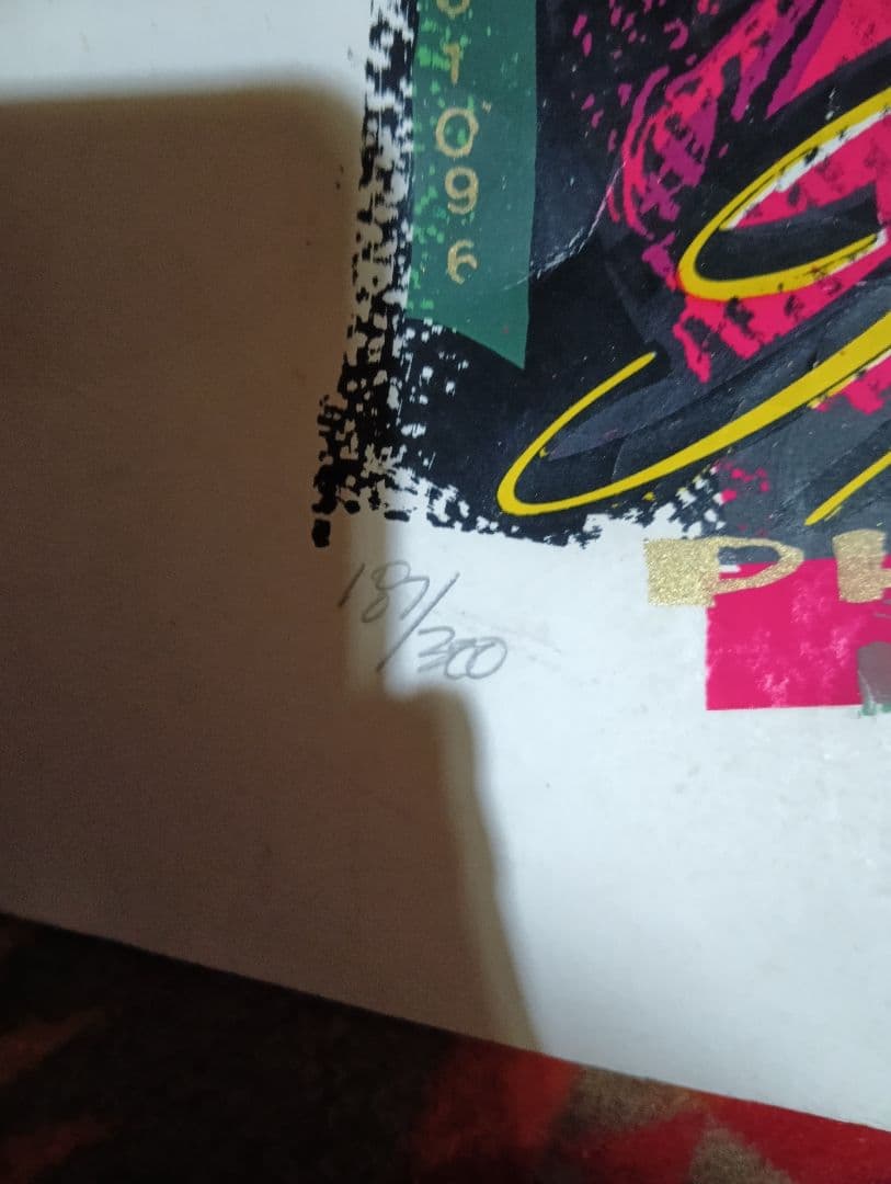 状態悪いですTAZ Misfits 1996 限定ポスター サイン入り