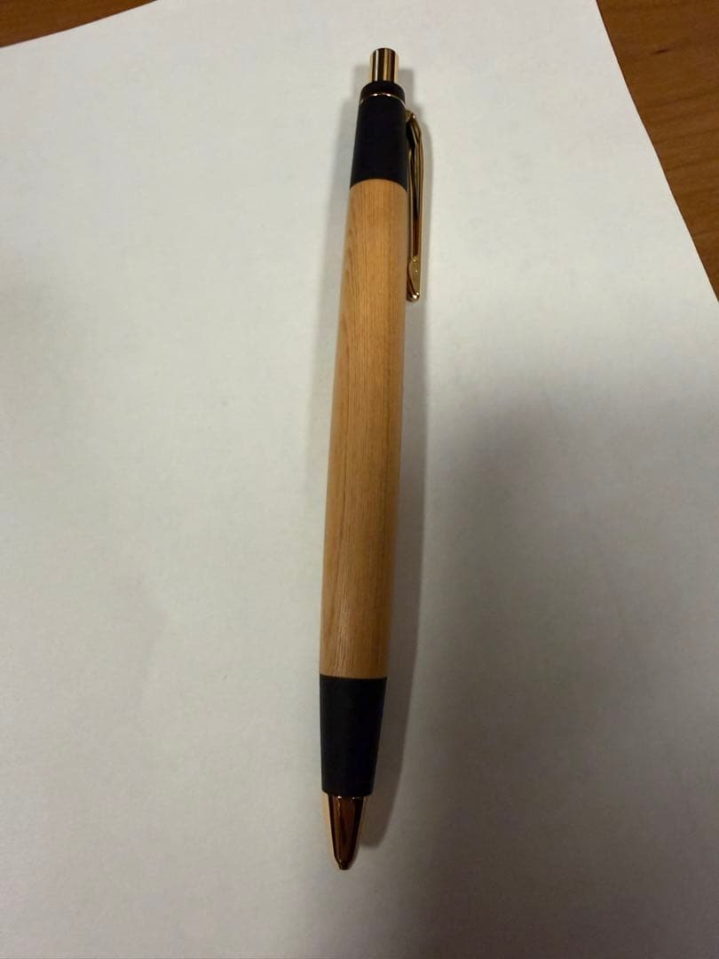 新品　野原工芸　木曽檜のシャープペンシル × 1 金具の色: ゴールド名入れなし