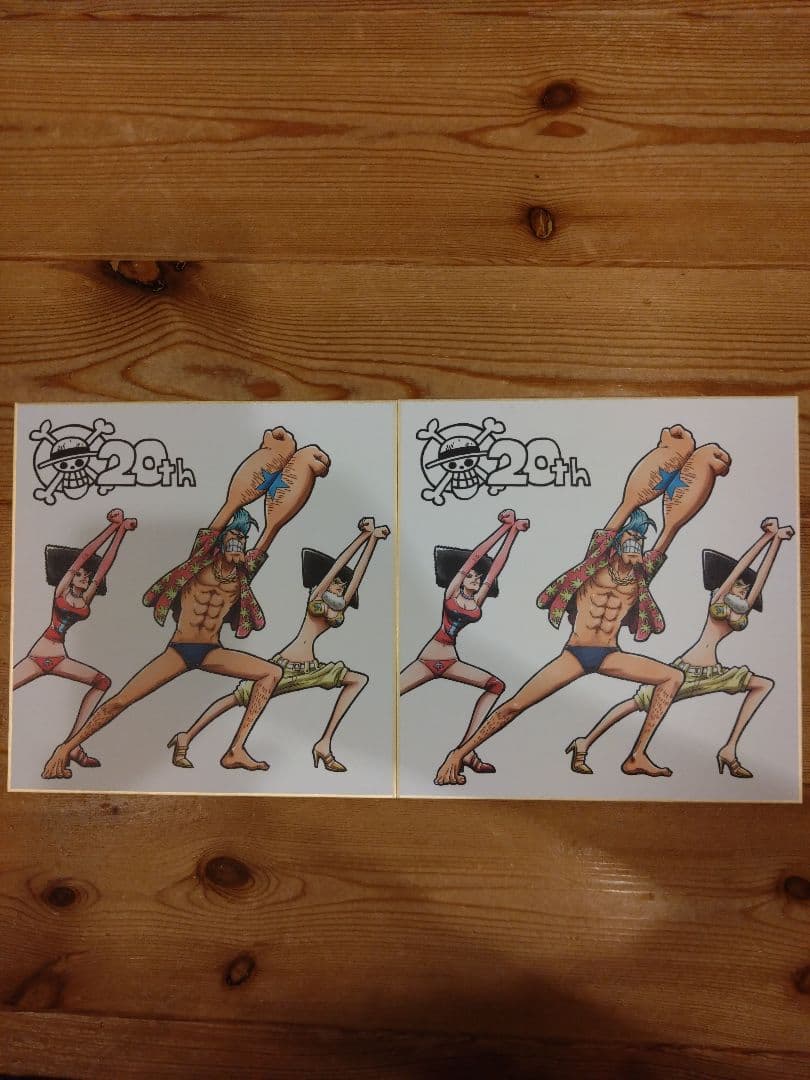 ワンピース フィギュアセット 9体 + 20周年記念色紙17枚（ダブリ含む）