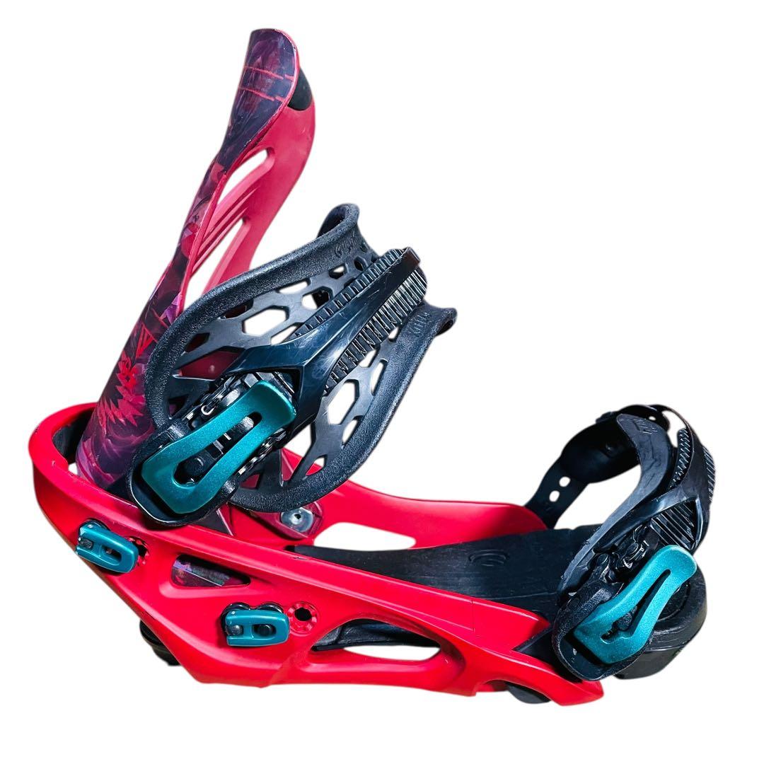 FLUX スノーボード ビンディング レッド/ブラック DS フラックス
