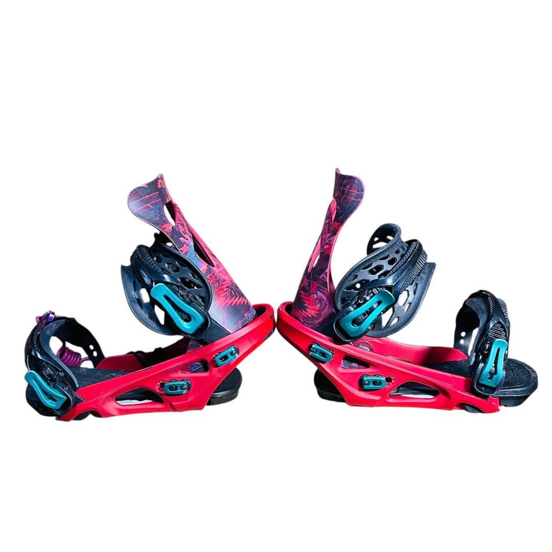 FLUX スノーボード ビンディング レッド/ブラック DS フラックス