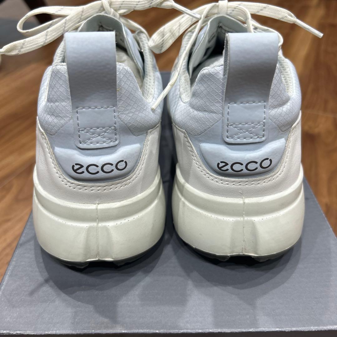 美品 定価35200円 ECCO バイオムH4ゴルフシューズ 25.5 ホワイト