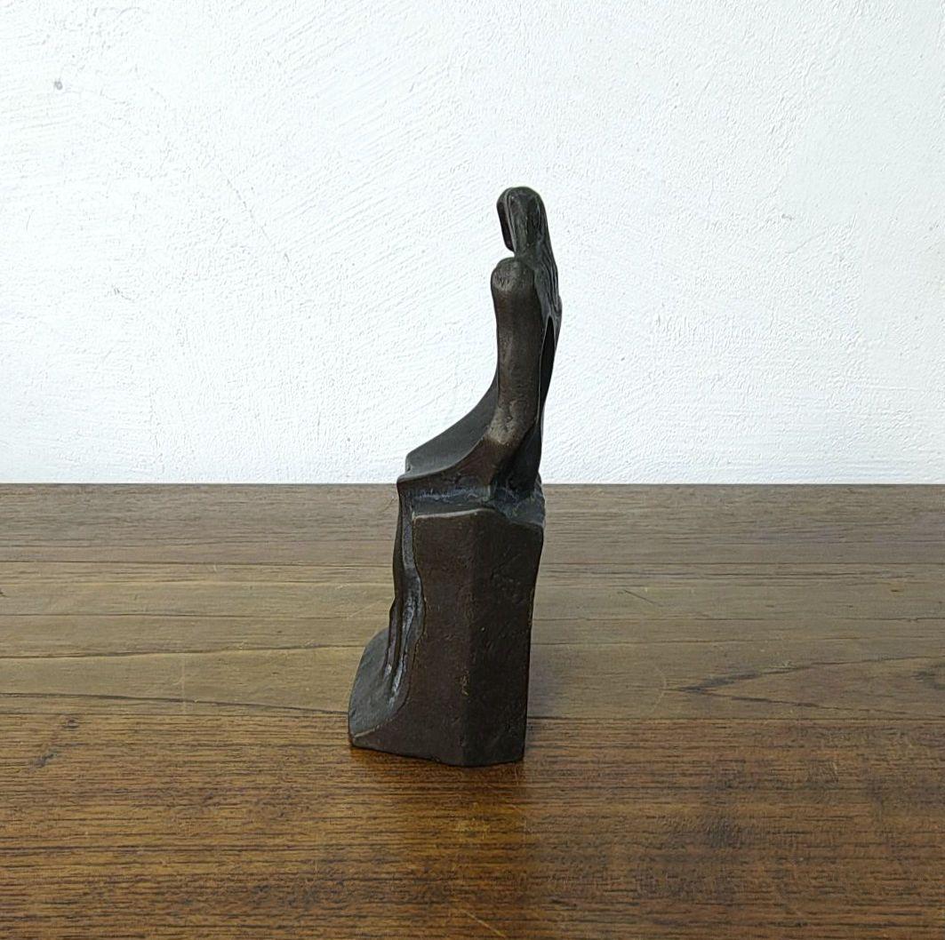 【重岡建治】彫刻 オブジェ 置物 サインあり