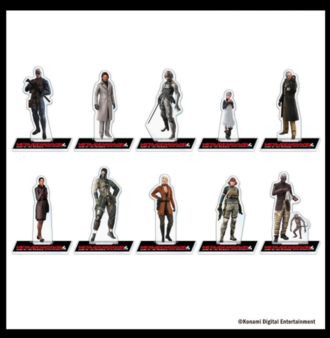 MGS 小島秀夫作品のみ 各10種 アクリルスタンド メタルギアソリッド パルコ