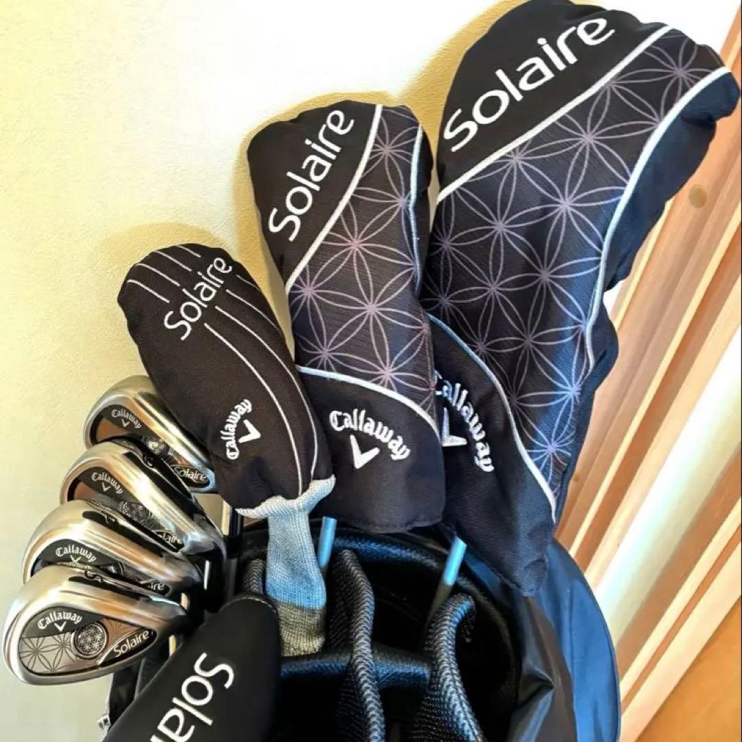キャロウェイ ソレイユ ブラックレディース ゴルフクラブセット極美品 付属品多数