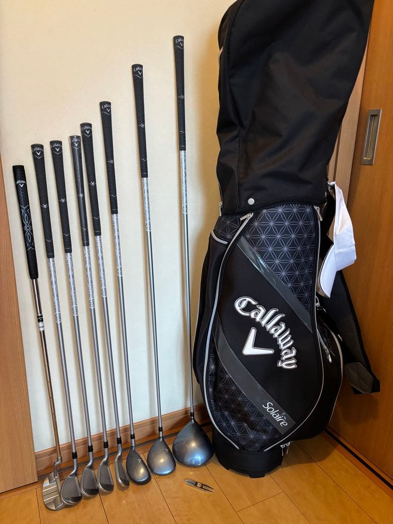 キャロウェイ ソレイユ ブラックレディース ゴルフクラブセット極美品 付属品多数